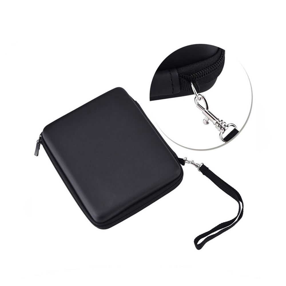 Nintendo 2DSEVA Protective Travel Hard Carrying Case Handle Bag Cover with Mesh Pocket +Strap Black